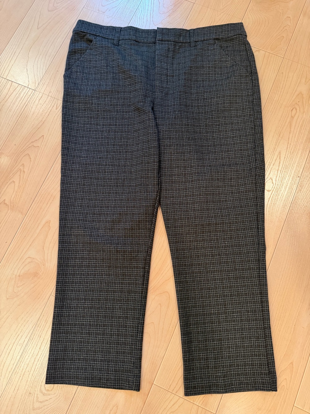 Wit & Wisdom Dark Gray Plaid Dress Pants
